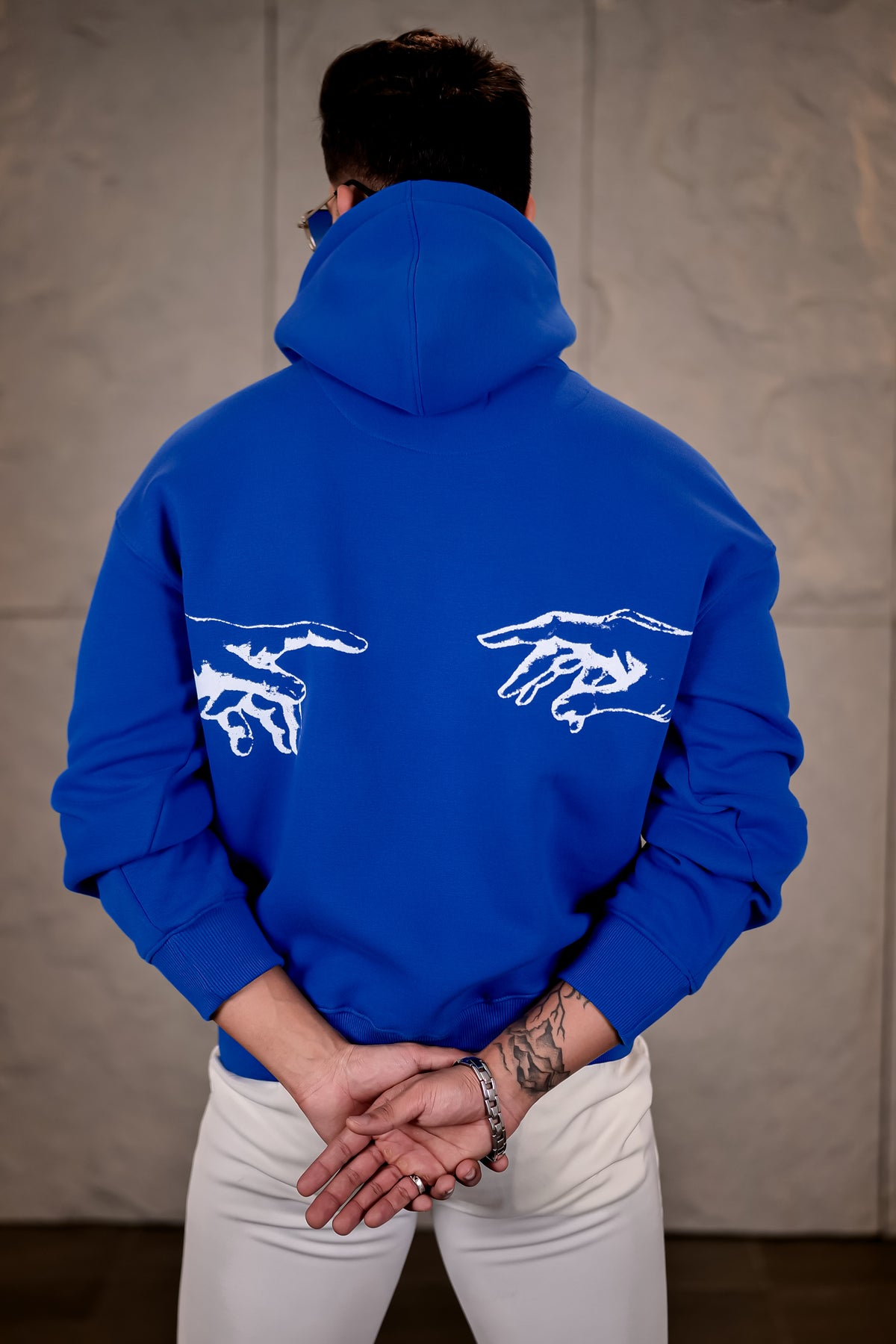 Blue You N Me Oversize Unisex Hoodie