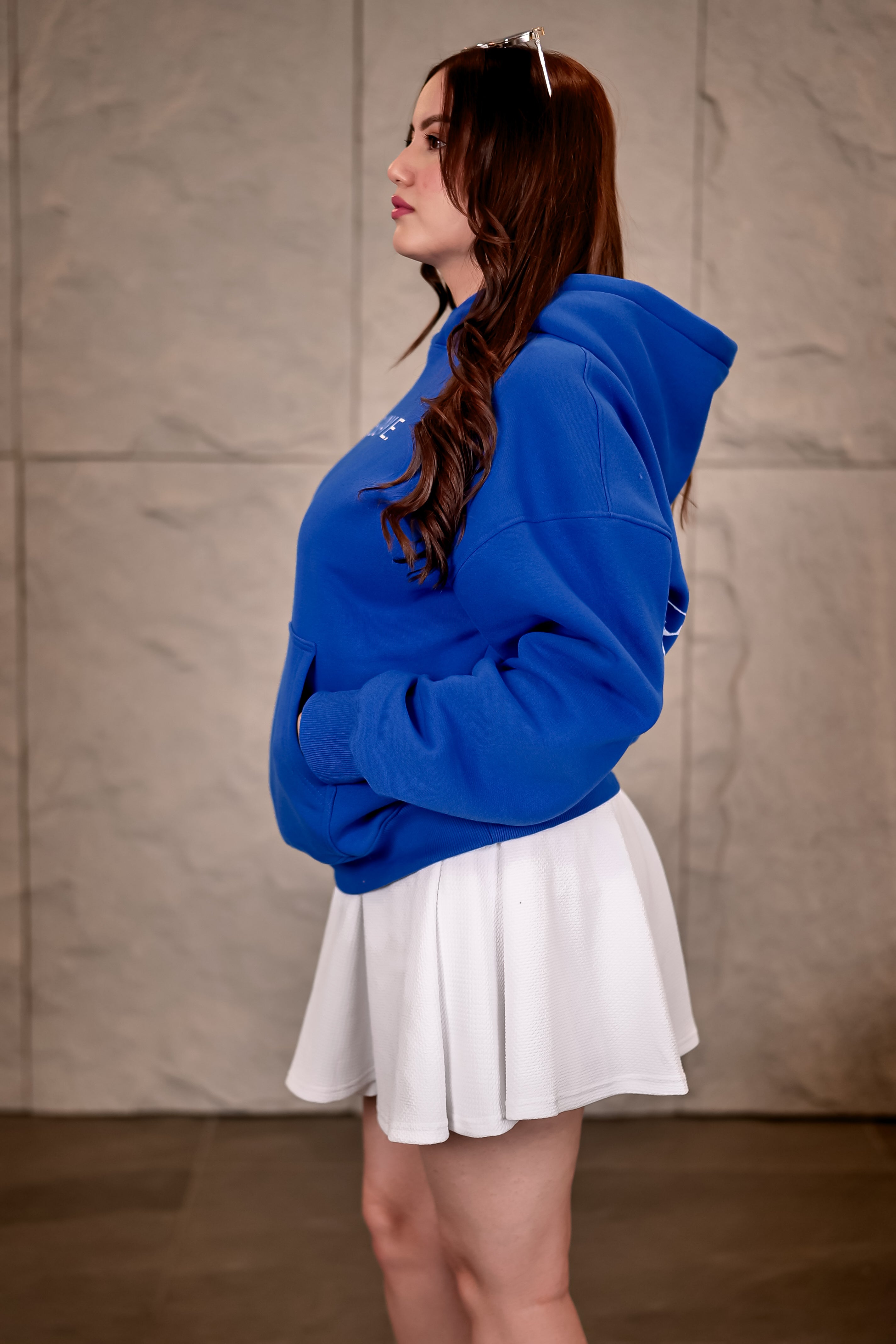 Blue You N Me Oversize Unisex Hoodie