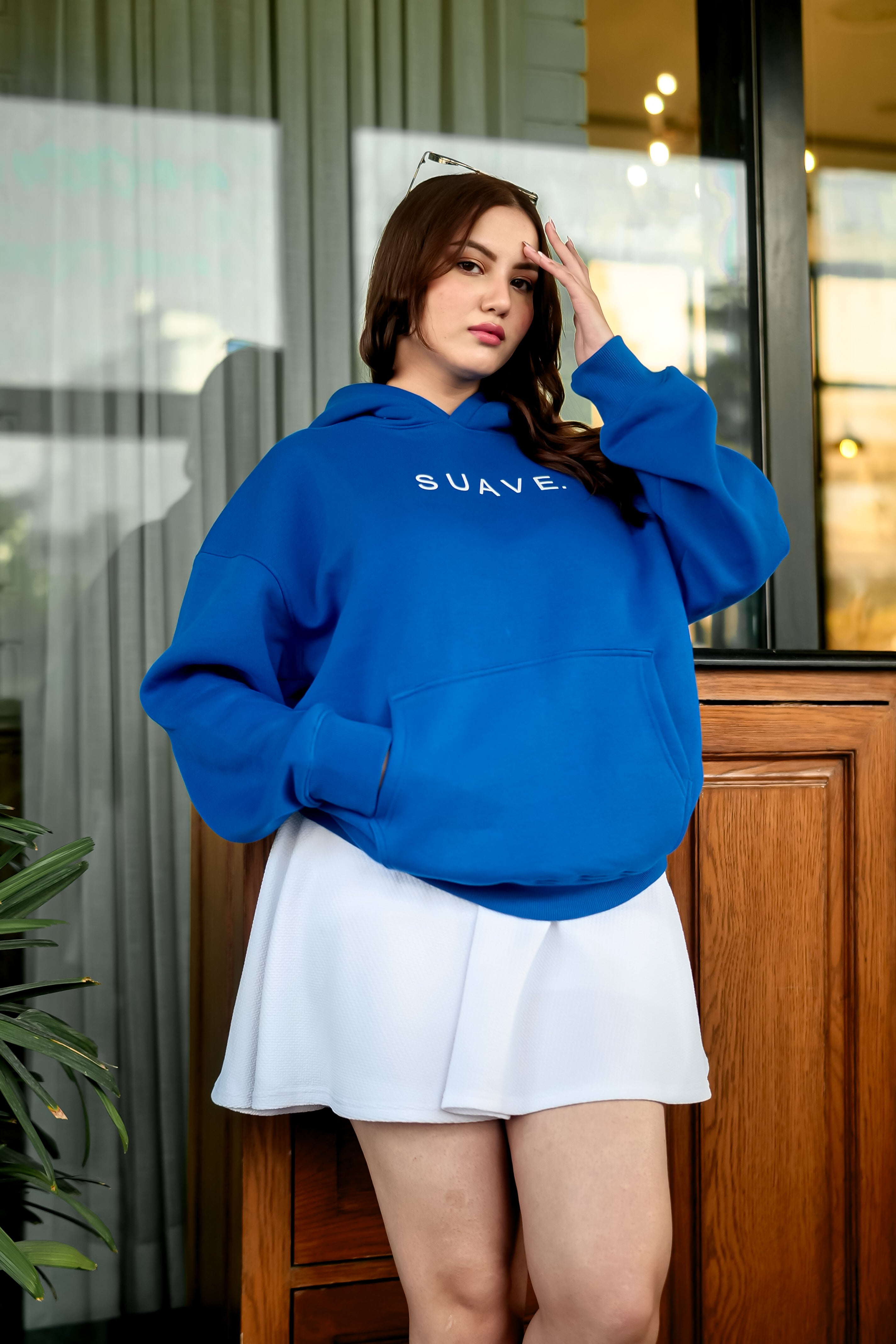 Blue You N Me Oversize Unisex Hoodie